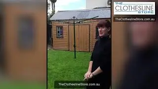 Alice From Oakleigh is Reviewing Her New Austral Foldaway 45 Rotary Clothesline From The Clothes...