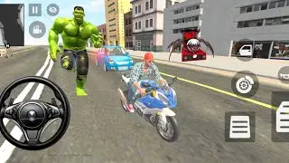 🫶 CAR bike Game: Franklin Order In 😱 Indian White 🤍 Police Car And drives in A Police SUV Game 🥳 🎮