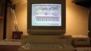 Bach's Fugue in G-minor - Amiga Deluxe Music Construction Set