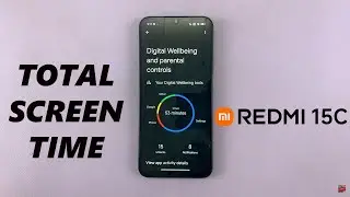 Redmi 15C: How To Check Total Screen Time