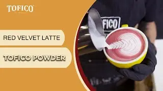 LATTE ART | RED VELVET LATTE | TOFICO RED VELVET POWDER