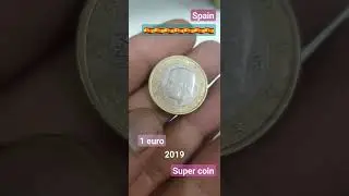 1 Euro Spain 2019 #ytshorts #coins #rarecoins #rare