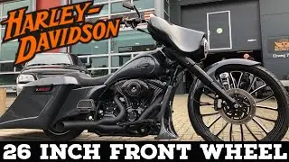 26 inch Front Wheel Bagger Street Glide Harley Davidson Custom Nardo Grey Bagger  For Sale!!!
