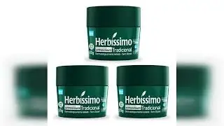 Review: Kit 3 Desodorante Creme Herb&iacute;ssimo Tradicional 55g Antitranspirante Sem Alcool Antiodor