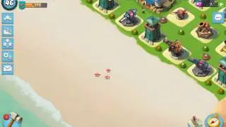 Boom Beach beach star interaction