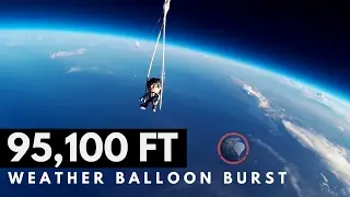 GoPro Weather Balloon Burst at 95,100 FT | OLHZN-4