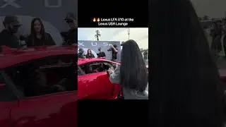 Lexus LFA V10 в VIP-зале Lexus USA, посвященном Суперкубку! 🔥