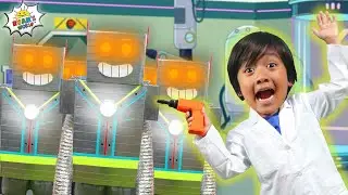 Ryan builds a Giant Robot and more 1 hr kids video!