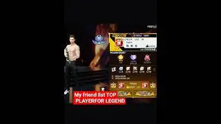 #garenafreefire  friend list TOP player nova live #subscribetomychannel