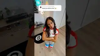 She almost fell for that! 🤣 #shorts #funny #prank