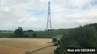 Wholecrop spring barley and rye silage , hard at work