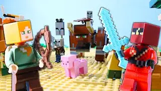 LEGO Minecraft Illager Village Raid STOP MOTION LEGO Minecraft Alex Adventure | LEGO | Billy Bricks