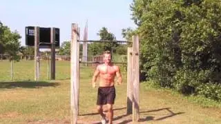 Playing on the PULL UP BAR.