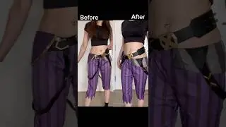 Before/After Arcane Jinx Belt Remake #shorts