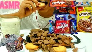 ASMR OREO, CHOCOS, MILKBIKIS CREAM SANDWICH, BOURBON, JIM JAM (No Talking) | ASMR MILK and COOKIES