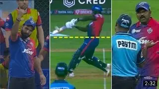 dc vs rr last over| pant angry umpire not call no ball| powell batting today| powell sixes today