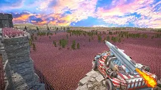 Demonic Onslaught Soldiers Fight to Save Village from Destruction Ultimate Epic Battle Simulator 2!
