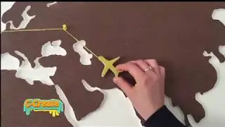 DIY Room Decoration By World Map \ Wall Art [ C-Create ]