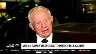 Malan family responds to paedophile claims