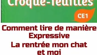 @noursalam2013 Croque feuilles ce1 texte de lecture La rentrée, mon chat et moi