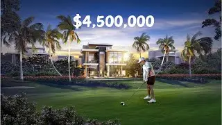 Touring a $4,500,000 luxury villa in Dubai by Trump Golf Course