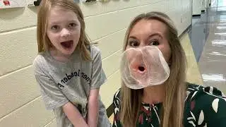 It’s Chewing Gum Day! Who has the biggest bubble? 