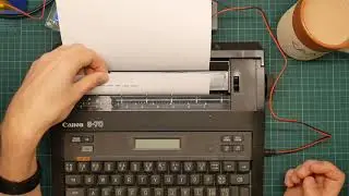 Hjalfi opens a Canon TypeStar 4 thermal typewriter