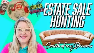 Estate Sale Hunting | Did I Buy the Couch of my Dreams & Other Finds | Mid-Century Treasures