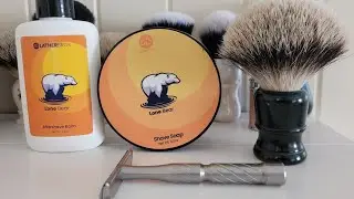 Lather Bros - Lone bear | Blackland Vector | Ds Cosmetic - Ken Surfs brush | 4 days of growth
