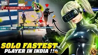 Solo Fastest Player India In BGMI 🇮🇳 ULTIMATE ROYAL 1vs4 Streamer Clutches 🔱💀