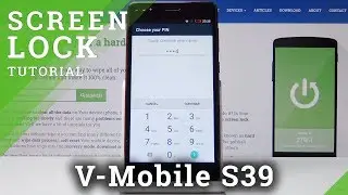 How to Set Up Lock Screen in V-Mobile S39 - Add Pattern & Password