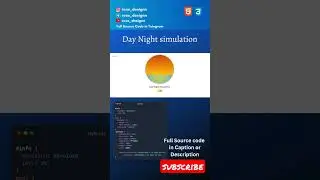 Day Night animation Html CSS #darkmode #shorts #shortsvideo #youtubeshorts #html #whathtml #java #go