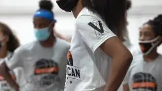 Class of 2023 Friends' Central Sanaa Garrett at the Northeast All American Camp in Mew York