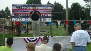 Lloyd Fields at Muskogee Tea Party Voter Education Rally