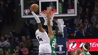 Jake Layman with the STEAL & Throws Down The Alley Oop Dunk🔥 SHOWTIME IN MINNESOTA!