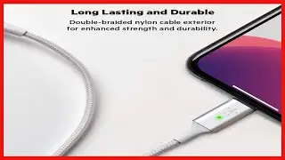 Belkin Smart LED Charging Cable USB to Lightning 4ft/1.2m (See Your Charging Status at a Glance)