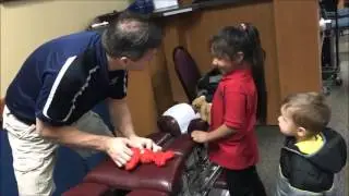 Dr. Ray Adjusts Elmo and Teddy