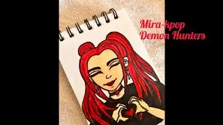 Easy draw Mira -Kpop Demon Hunters ✨ #artwithv550 @artwithv550 #art #artist #subscribe #love #fyp 