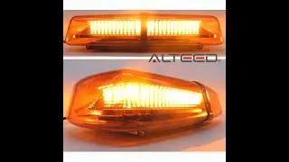 [ALTEED]ＬＥＤパトランプ回転灯／反射ミラー仕様/黄有色レンズ/ALT-LED112C-Y-C