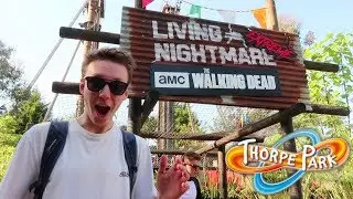 THE WALKING DEAD: LIVING NIGHTMARE EXTREME! | THORPE PARK VLOG