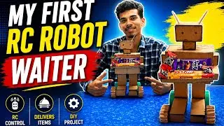 How To Make RC Robot  Waiter with Cardboard #robotics #diyrobot