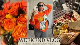 WEEKEND VLOG| New Hairstyle, Gym Life, Charcuterie Date & More | BeeSaddity TV