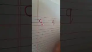 How To Write Small Letter Q