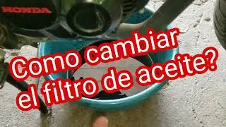 Como cambiar el filtro de aceite a una CB160F,  o a cualquier moto .. III RammVillaRider