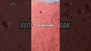 Red Beach in Iran 🇮🇷 - Hormuz Island #shorts