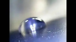 Liquid-solid contact experiment with advancing and receding contact angles.