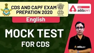 CDS I EXAM Preparation 2021 | English | Mock Test For CDS