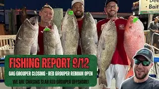 Fishing Report 9-12-2025 | Gag Grouper Season Closing | Amberjack & Red Grouper Continues!