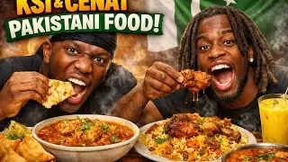 Kai cenat muckbang kai trying Pakistani food 1st time chicken biryani 