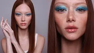 Azure Blue Spring Eye Makeup | Hung Vanngo